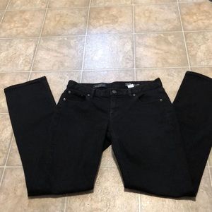 Size 29R J.Crew black straight leg jeans